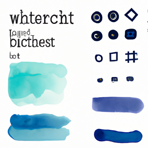 Bright Modern Web Design Elements Waterc 512x512 85013429