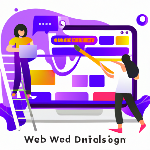 Colorful Web Design Concept Illustration 512x512 37975972