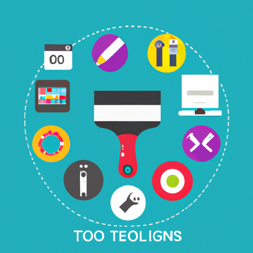 Colorful Web Design Tools Illustration A 512x512 99349235