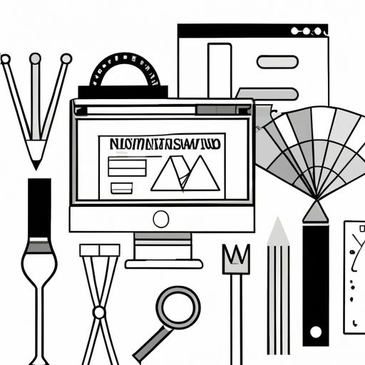 Colorful Web Design Tools Illustration B 512x512 18885167