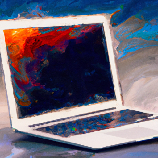 Modern Laptop With Vibrant Colors Oil Pa 512x512 56167081