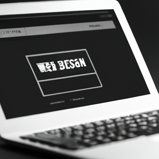 Sleek Website Design On Laptop Black And 512x512 55490348